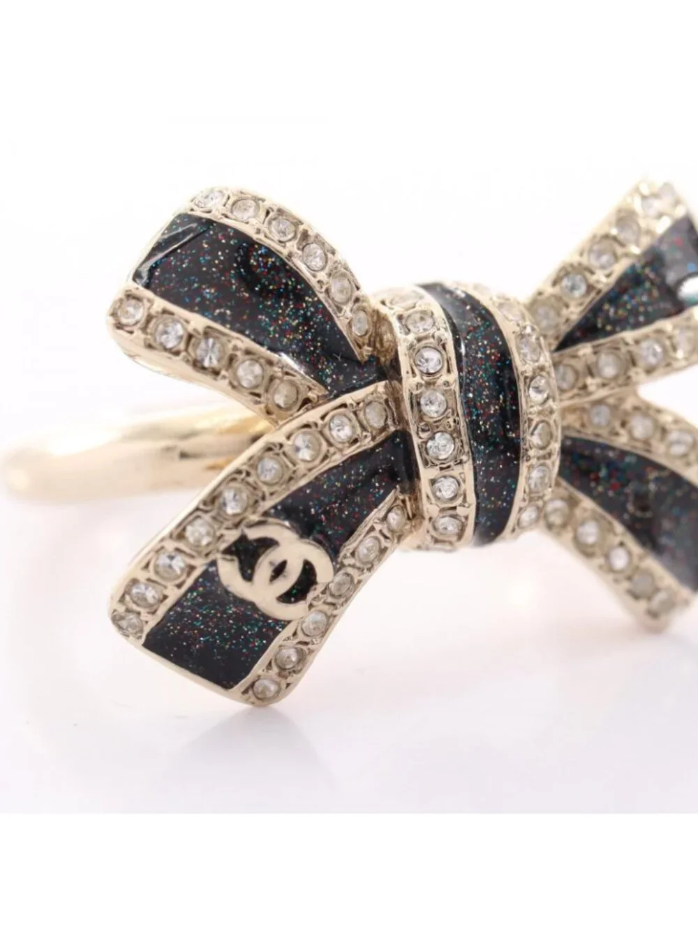 Chanel Ring CC Logo Ribbon
